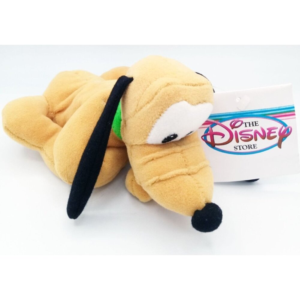 Pluto Disney Store Mini Bean Bag Plush Puppy 8 Inch Vintage Souvenir Toy